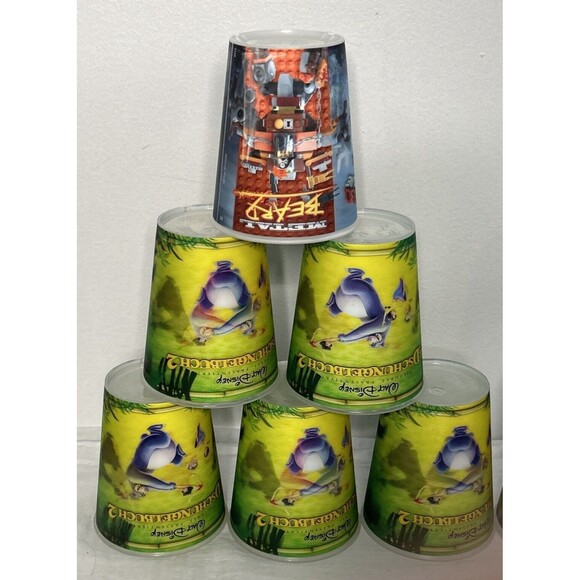 Vtg Walt Disney Jungle Book lego Movie 2003 McDonalds Holographic Cups lot of 11 - Picture 3 of 14